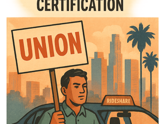 California Rideshare Union Nears Certification