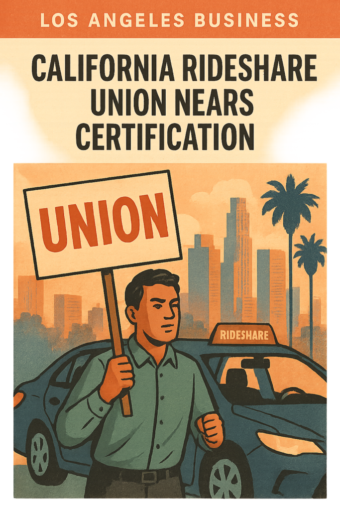 California Rideshare Union Nears Certification