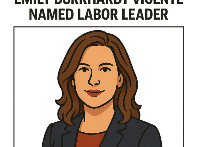 Emily Burkhardt Vicente Named Labor Leader