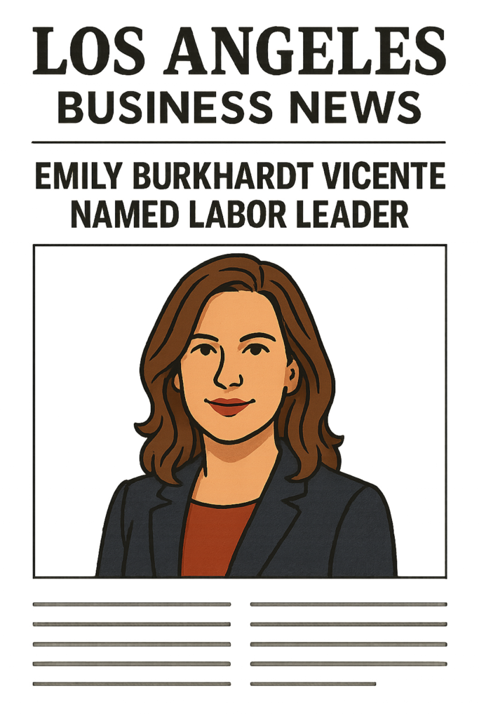 Emily Burkhardt Vicente Named Labor Leader